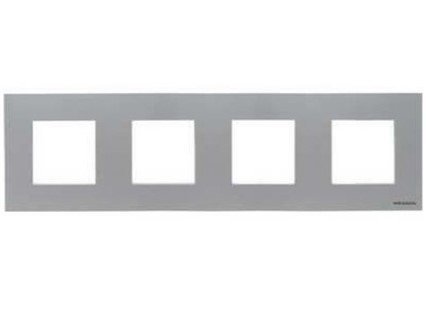 Рамка 4 поста N2274 PL (серебристый) Zenit ABB
