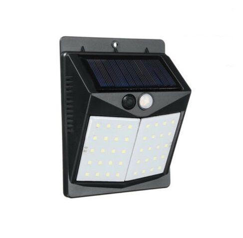 Светильник светодиодный уличный с солнечной панелью с датчиком движения фасадный 2 направления 40LED