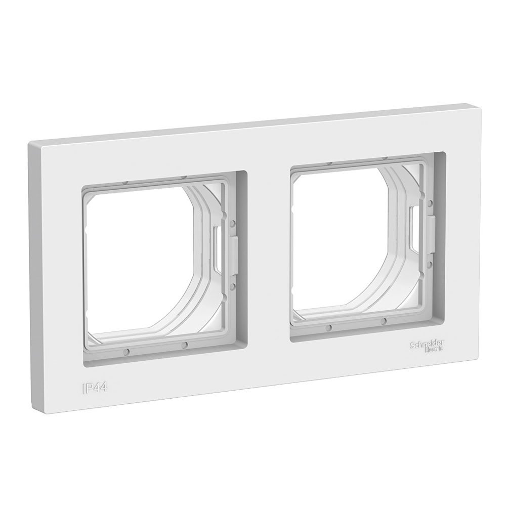 Рамка 2 поста IP44 (белый) ATLASDESIGN AQUA SE