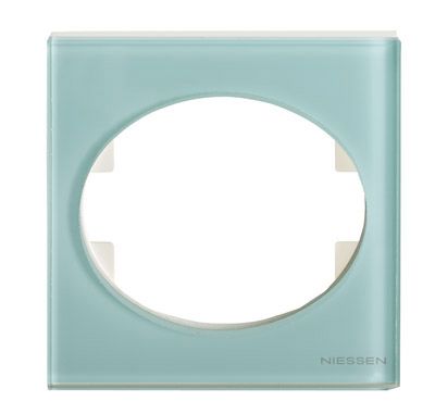 NIE 5571 CG Рамка 1 пост (стекло лазурь) Tacto АВВ