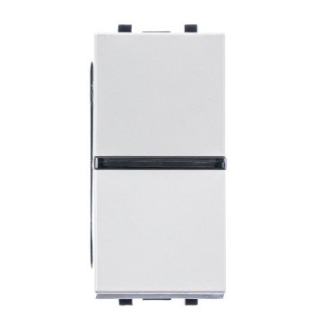 Механизм выключателя 1кл 1 модуль N2101 BL (альпийский белый) Zenit ABB