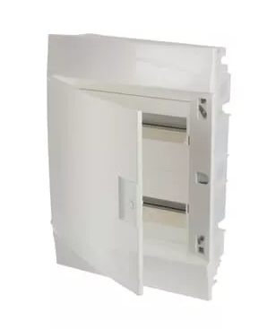 Бокс встраиваемый 24 модуля 435х320х108мм без N/PE непрозрачная дверь IP41 (белый) Mistral41 ABB (1SLM004100A1105) ФЛ
