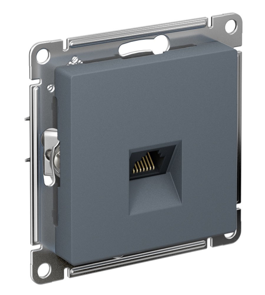 Розетка 1-я компьютерная RJ45 кат. 5Е (грифель) ATLASDESIGN SE