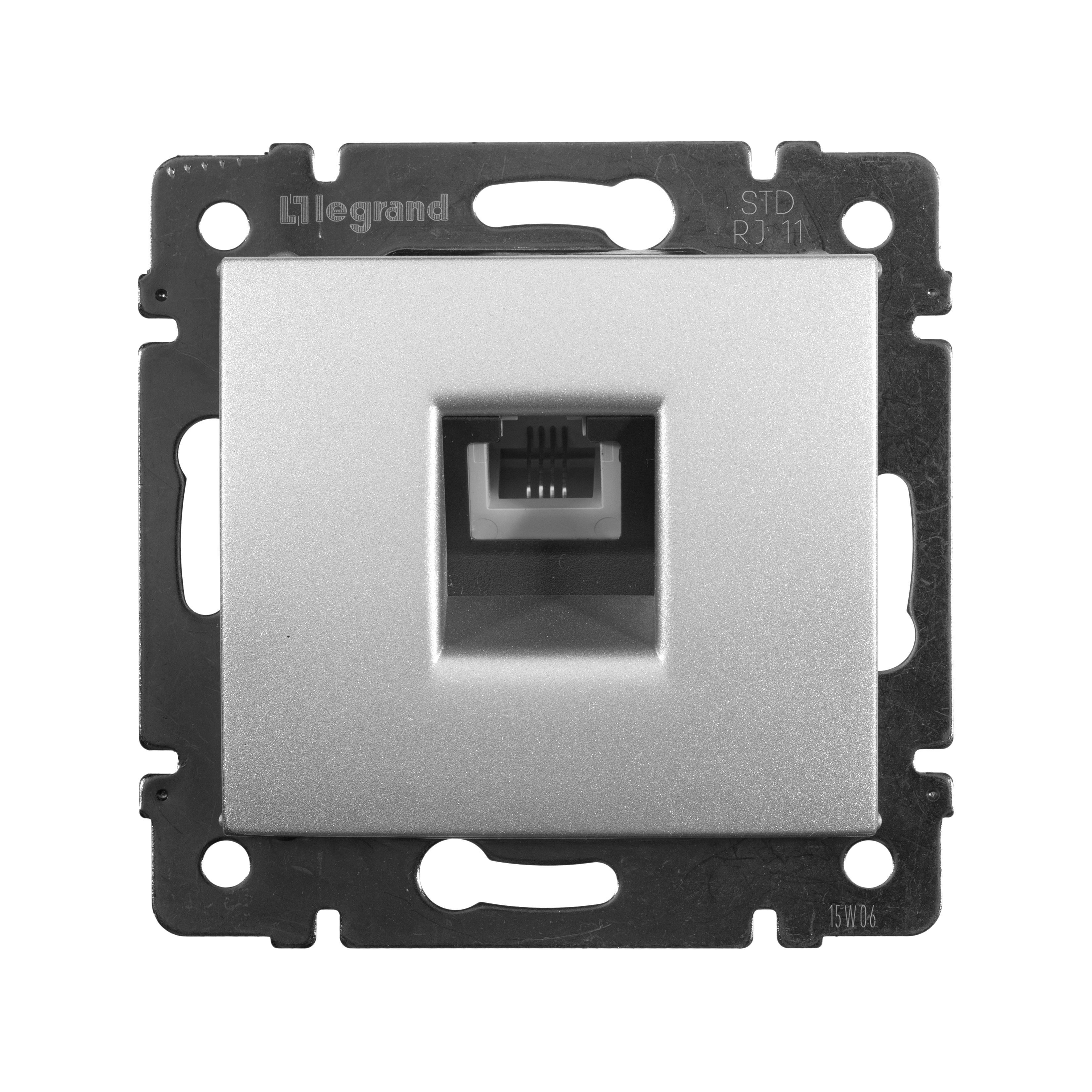 Розетка ТF 4 контакта (алюминий) Valena Classic Legrand (770138)