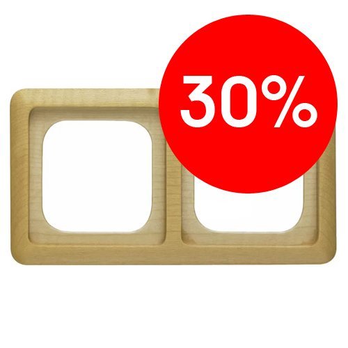 Рамка 2 поста (клен) DELTA NATURE Siemens (5TG1652) УЦЕНКА