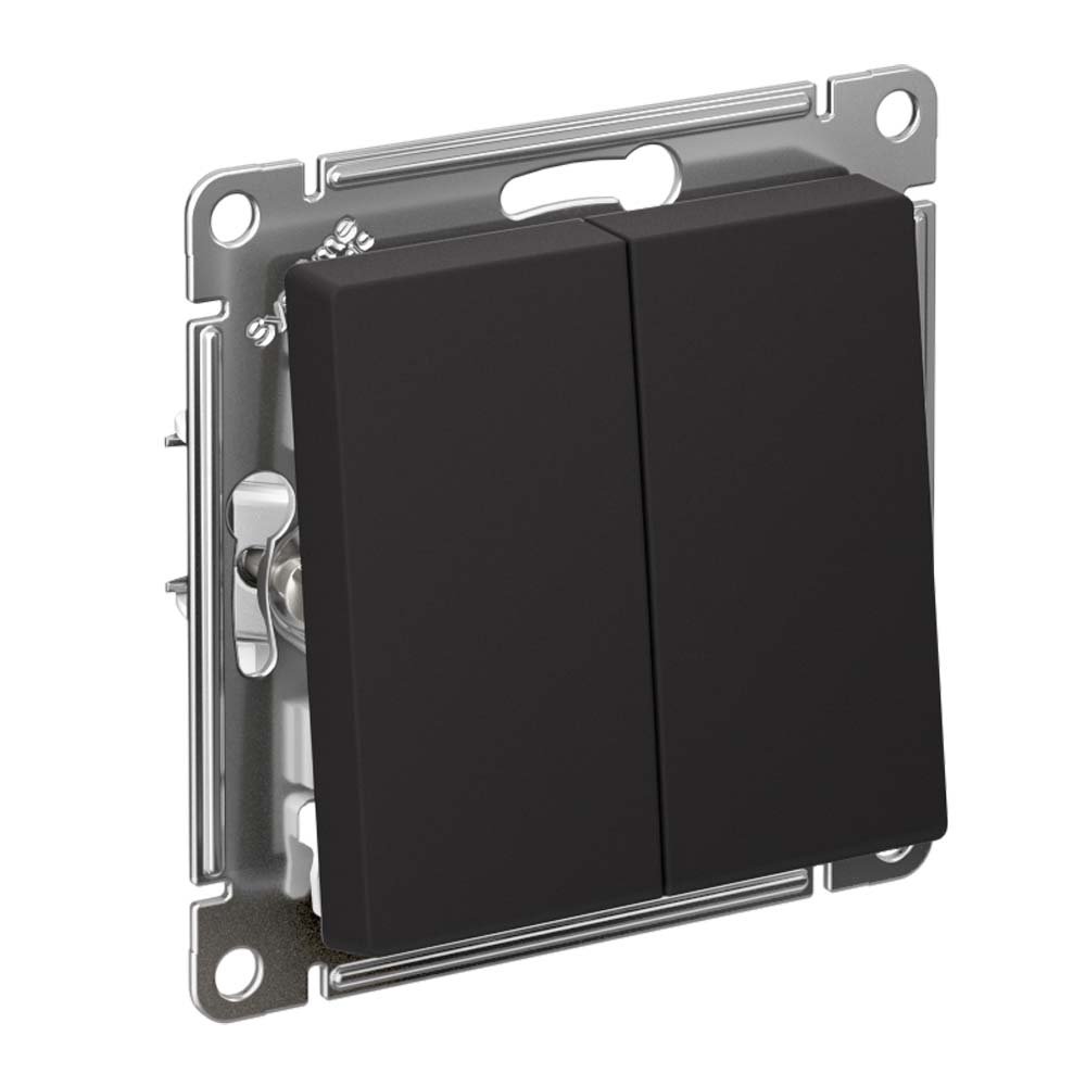 Выключатель 2кл схема 5 10АХ (карбон) ATLASDESIGN SE