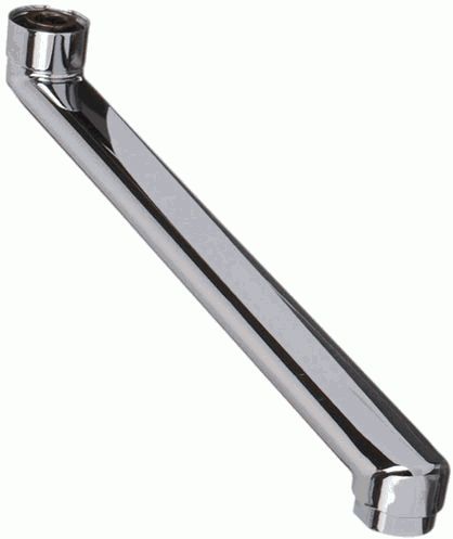 Излив для смесителя для ванны 30см плоский L-образный MELODIA MKP20717P