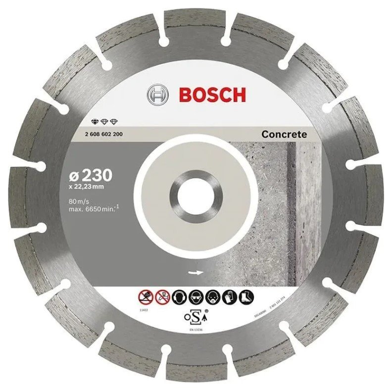Алмазный отрезной круг по бетону 2.4х230мм  Standard for Concrete BOSCH (2608602200)