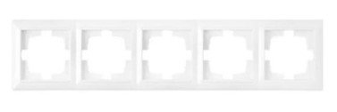 Рамка 5 постов (белый) СТИЛЬ BYLECTRICA
