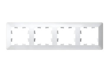 Рамка 4 поста (белый/дымч. белый) ATLASDESIGN AIR SE