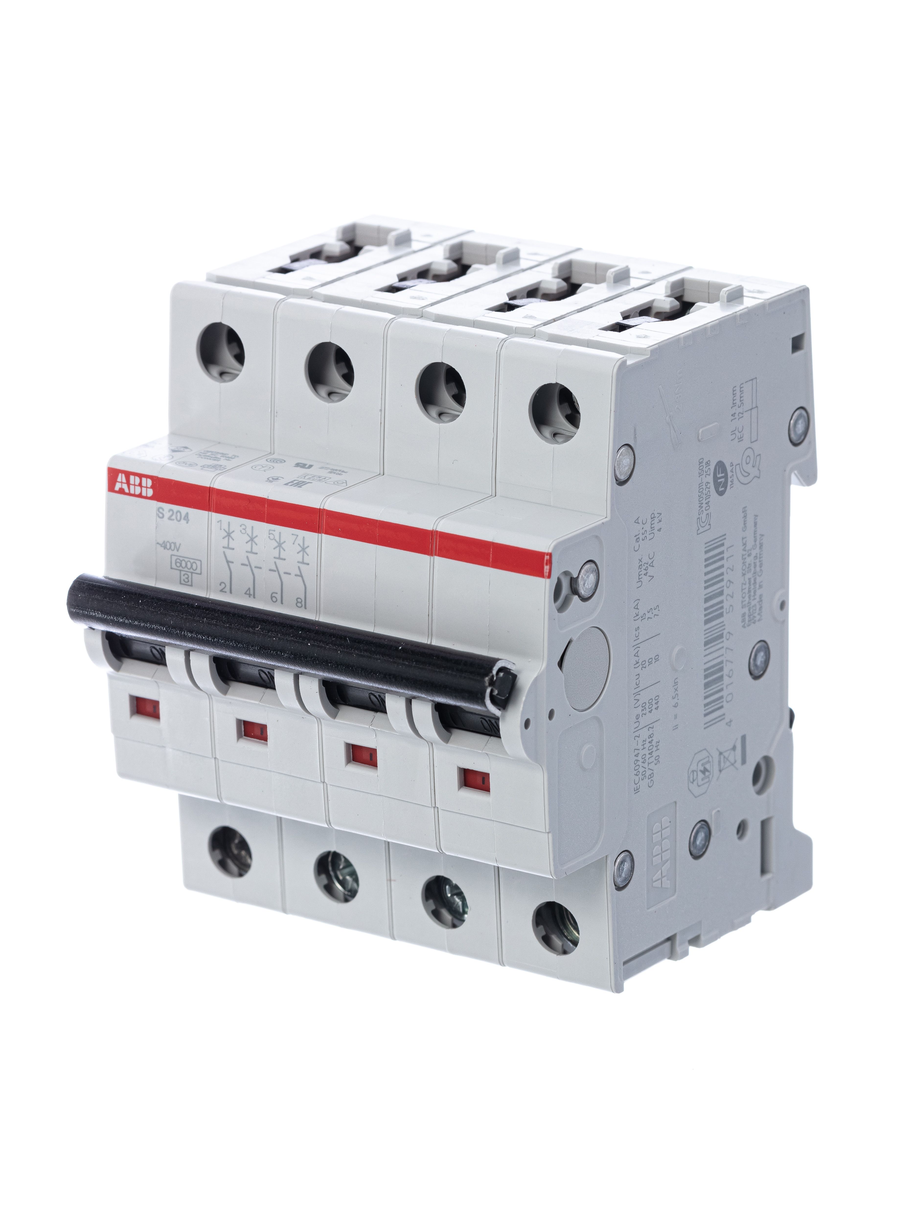 Автоматический выключатель 4п C50 6.0kA S204 ABB (2CDS254001R0504)