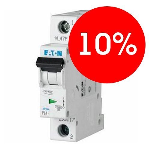 Автоматический выключатель 1п C40 4.5kA PL4 EATON (293128)