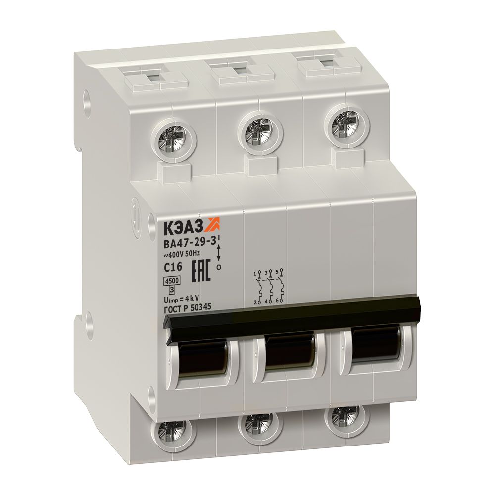 Купить автоматический выключатель ВА47-29 КЭАЗ г.Курск 32 А 400 В
