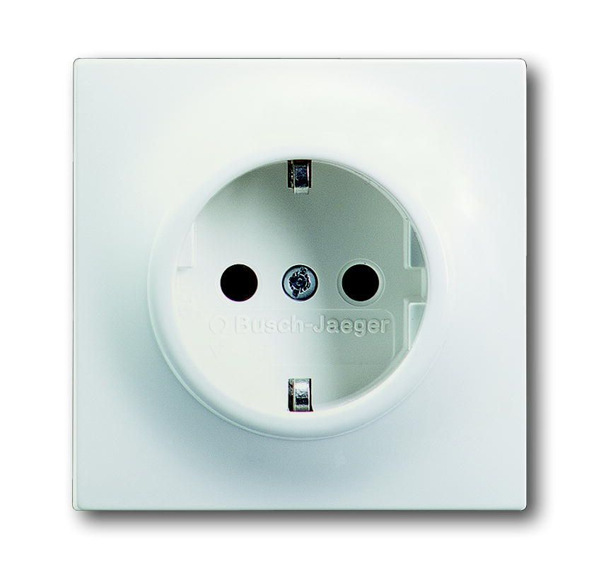Розетка SCHUKO 16А 250В (белый бархат) 2011-0-3890 Impuls ABB