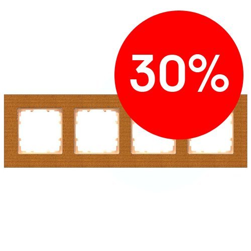 Рамка 4 поста (вишня) DELTA MIRO Siemens (5TG11041) УЦЕНКА