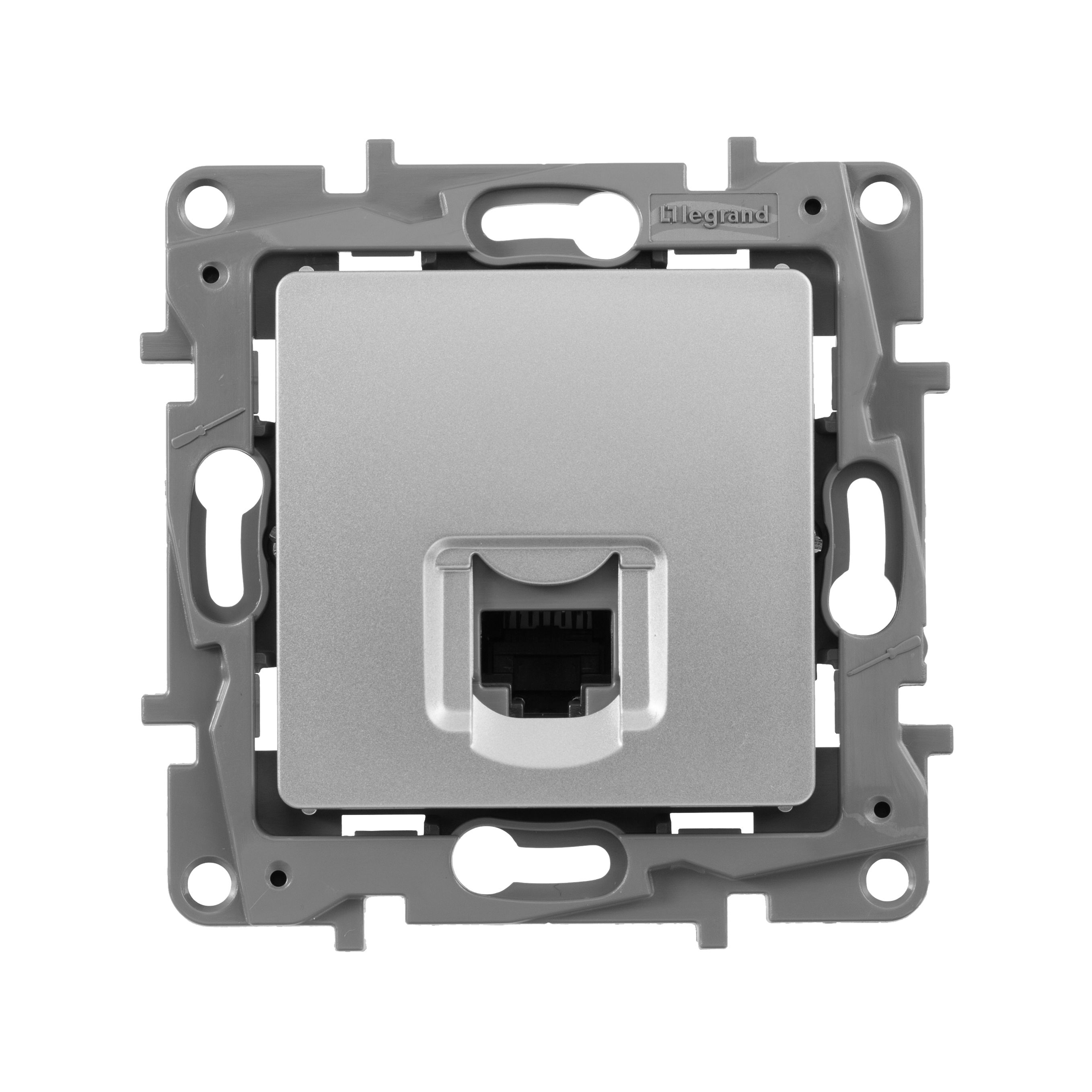 Розетка PC RJ45 категория 5e UTP (алюминий) Etika Legrand (672441)