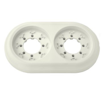 Рамка 2 поста (бежевый) Ретро BYLECTRICA