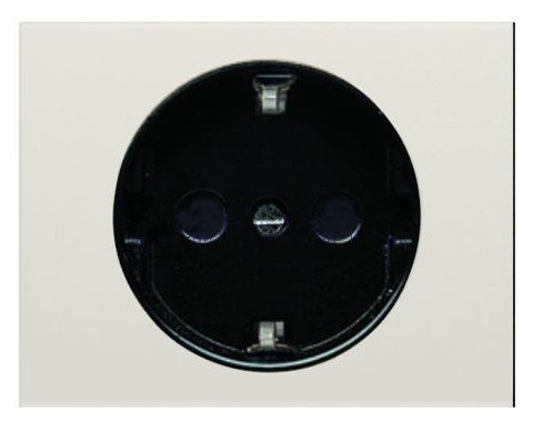 NIE 8488 BL Накладка для розетки 2Р+Е (белый жасмин) Olas АВВ