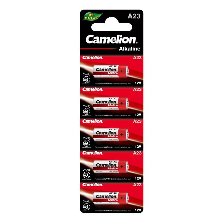 Батарейка алкалиновая Camelion Mercury Free LR23A BL-5 / A23-BP5 12B