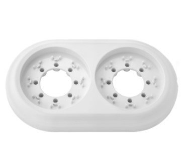 Рамка 2 поста (белый) Ретро BYLECTRICA