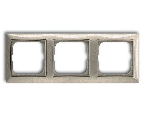 Рамка 3 поста 2513-93 (шампань) Basic 55 ABB