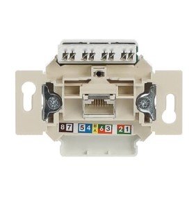 Механизм розетки компьютерной RJ45 категория 6е неэкранированная 0220-507 Busch-Jaeger ABB