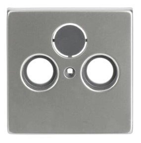 BJE 1743-866 Накладка к TV-R-SAT серия pur/сталь (ABB) (1724-0-4271)