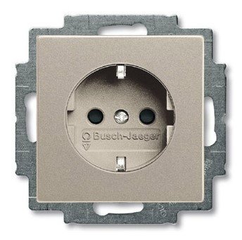 Розетка SCHUKO 20 EUC-93 (шампань) Basic 55 ABB