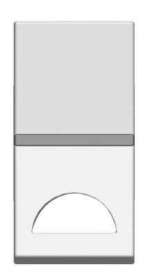 Клавиша выключателя 1кл 1-модульного для символа N2101.9 PL (серебристый) Zenit ABB