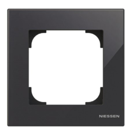 NIE 8571 CN Рамка 1 пост серия SKY (черное стекло) АВВ