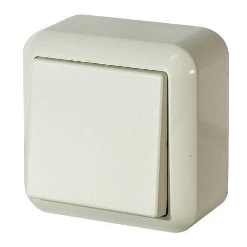 Переключатель 1кл проходной (крем) Contura ELSO