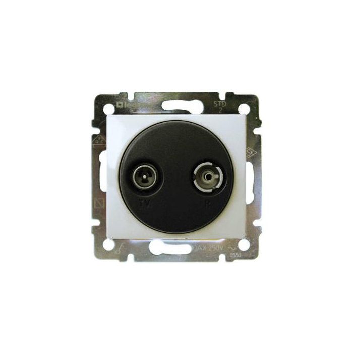 Розетка TV/FM оконечная 10дБ 862МГц (белая) Valena Classic Legrand (774433)