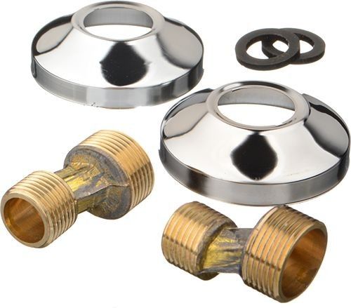 Эксцентрик для смесителя  с декор. отражател. латунь 3/4"х1/2" (пара) 20767 MELODIA 