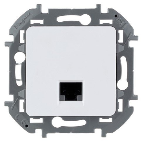 Розетка RJ45 категория 5 UTP (белый) INSPIRIA Legrand/Daccord (673825)