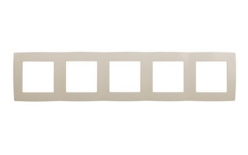 Рамка 5 постов (слоновая кость) Эра12 ЭРА (12-5005-02)