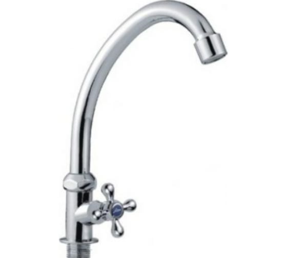 Смеситель для кухни гайка керамика МОНО LEDEME L4108 цинк (Гарантия 1 год)