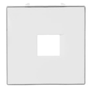NIE 8517 BL Накладка для телекоммуникационных розеток типа 8117... и/или 8118.... серия SKY (альпийский белый) АВВ