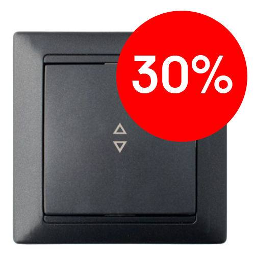 Выключатель СУ 1кл на 2 направления (графит) СТИЛЬ BYLECTRICA