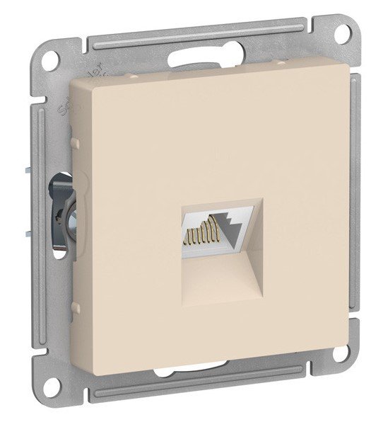 Розетка PC RJ45 категория 5е (бежевый) ATLASDESIGN SE