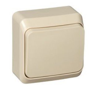 Выключатель ОУ 1кл (кремовый) ЭТЮД SE