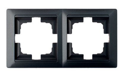 Рамка 2 поста (графит) СТИЛЬ BYLECTRICA