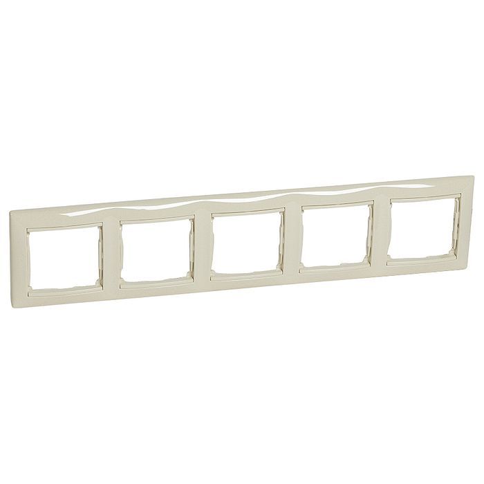 Рамка 5 постов горизонтальная (слоновая кость) Valena Classic Legrand (774355)