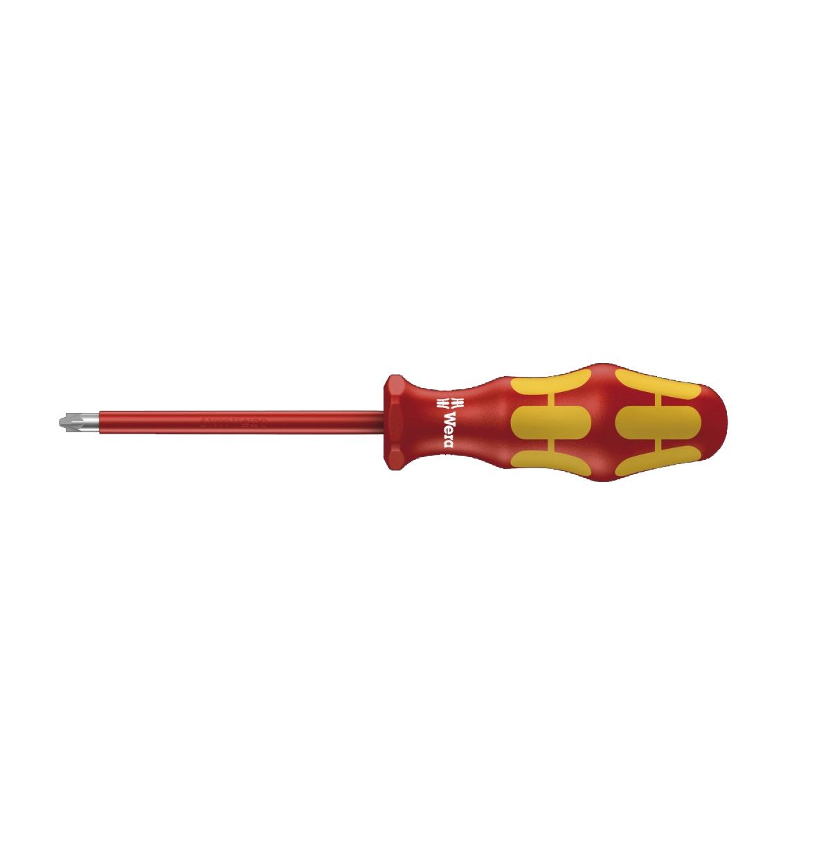 Отвертка крестовая диэлектрическая PZ 1x80мм до 1000В WE-006162 Kraftform Plus 165 i PZ VDE WERA