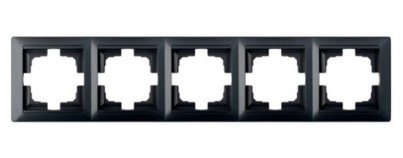 Рамка 5 постов (графит) СТИЛЬ BYLECTRICA