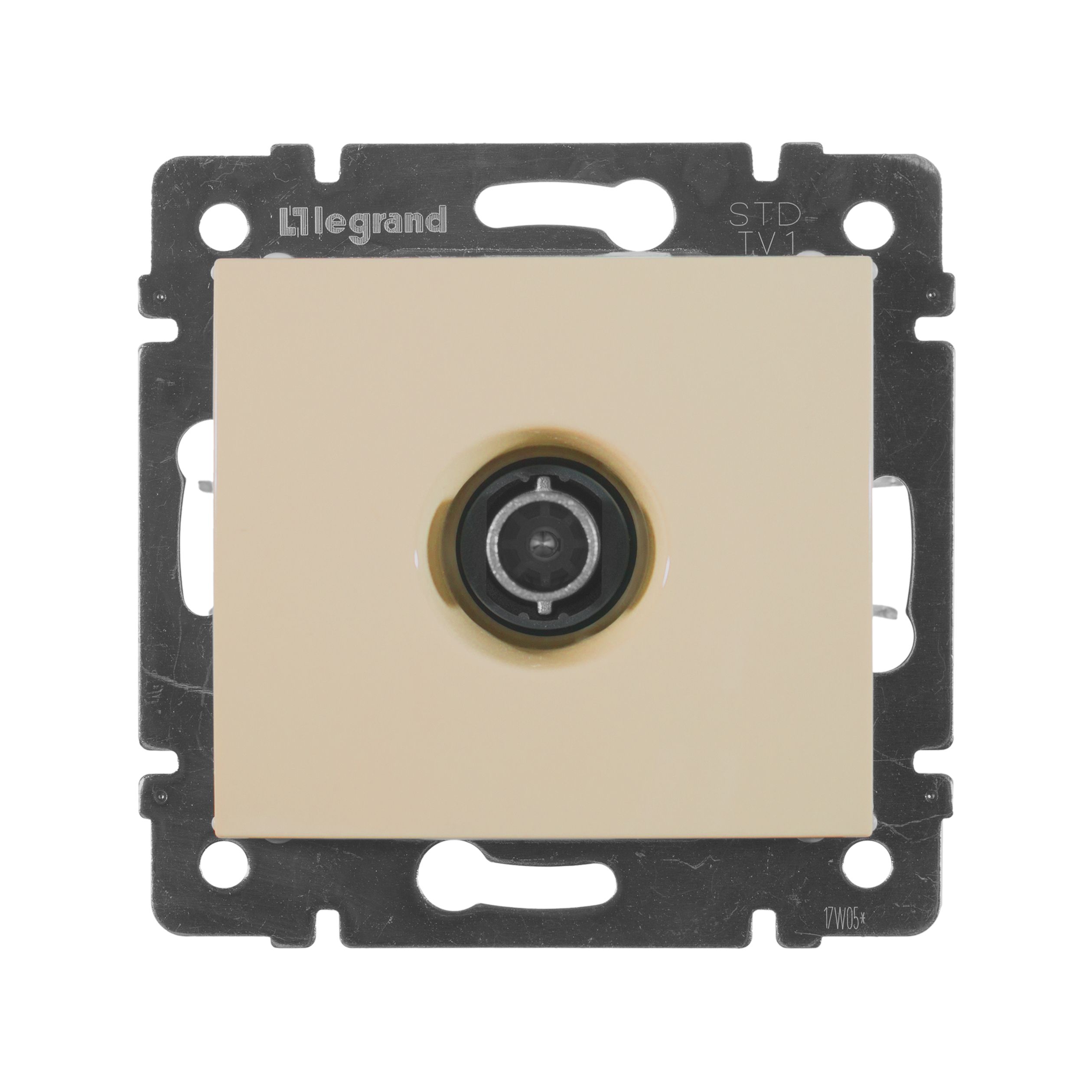 Розетка TV-1 звезда 1.5дБ 2400МГц (слоновая кость) Valena Classic Legrand (774329)