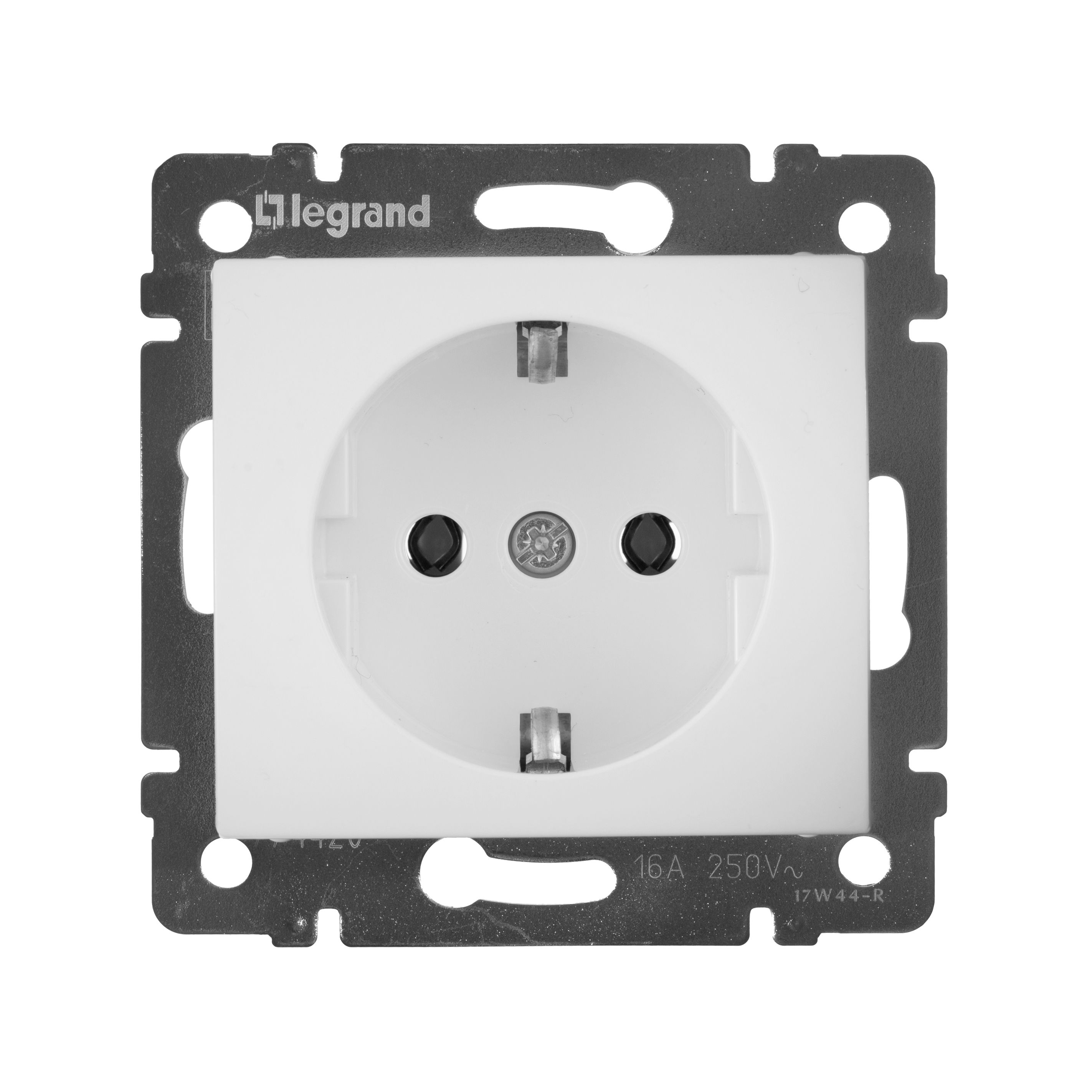 Розетка с заземлением (белая) Valena Classic Legrand (774420)