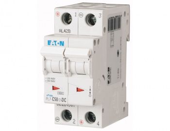 Автоматический выключатель 2п C50 6.0kA PL7 Moeller (264907)