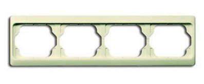 BJE 1724-22G Рамка 4 поста (кремово-белая) Alpha Nea АВВ