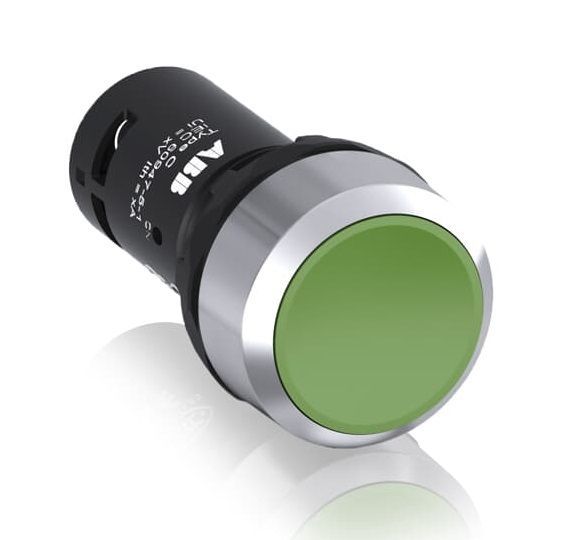 Кнопка CP1-30G-10 зеленая без фиксации 1HO ABB
