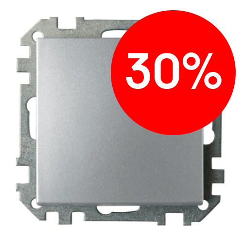 Выключатель СУ 1кл (серебро) СТИЛЬ BYLECTRICA